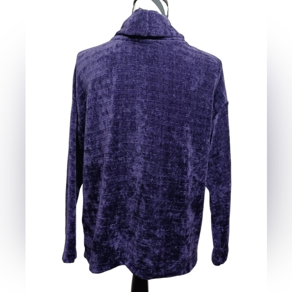 NWT J.Jill Blackberry SP Plush Turtleneck Fall Holiday Office Sweater - Picture 2 of 12